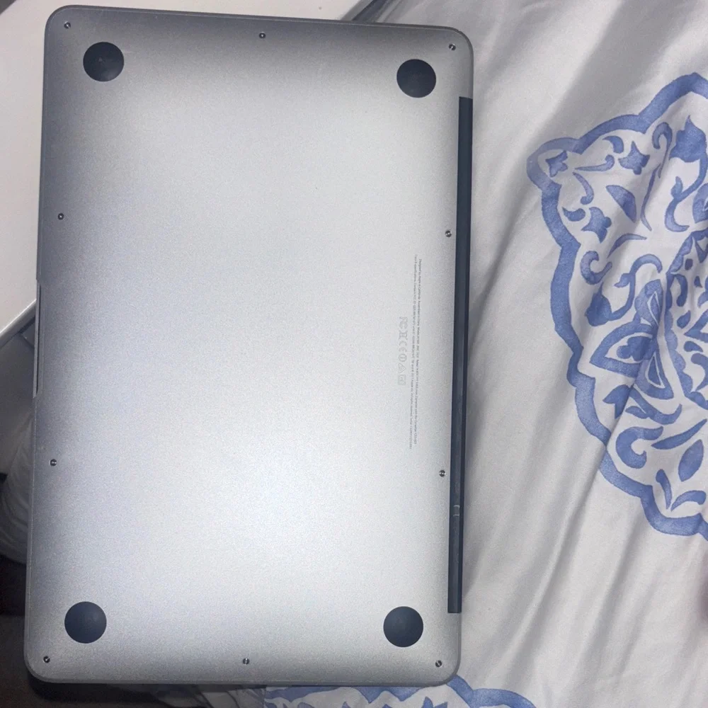 Apple Silver Laptop with Iconic Logo